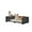 Dark Gray, variant on Dog Bed Gibson 36" Brown Alder Wood Finish 36" Wide Modern Comfy Pet Bed with Cushion,Large Dog Bed