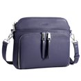 thumbnail image 1 of Bolsos bandolera para mujer de cuero genuino azul marino, 1 of 7
