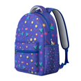 thumbnail image 3 of Abstract Boho Students Backpack Geometric Watercolor Rainbow Gradient Design with Starry Night Ocean Beach Scenery, 3 of 6