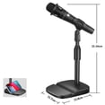 thumbnail image 1 of Support de Microphone de Bureau Réglable, Pince pour Micro, Support de Téléphone avec Base, 1 of 5