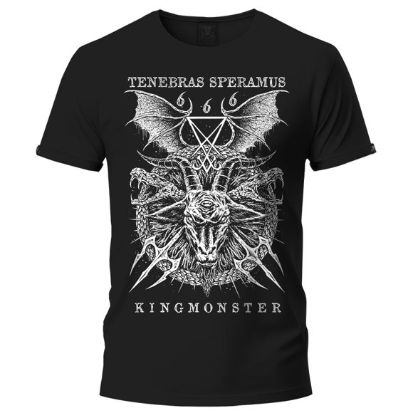Playera Negra Manga Corta Grande Tenebras Speramus