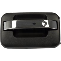 Dorman 97680 Rear Driver Side Exterior Door Handle for Specific Ford / Lincoln Models, Black; Chrome