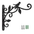 thumbnail image 2 of Dusknt Plant Hanger Bracket, Flower Pot Hangers for Outside, Wrought Iron Plant Hanger for Indoor Outdoor Wall FenceTrees Patio Garden Post Arm, 2 of 9