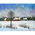 thumbnail image 2 of Mark, Sharon 24x20 White Modern Wood Framed Museum Art Print Titled - Snow Field, 2 of 4