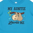 thumbnail image 4 of Inktastic My Auntie Loves Me with Sloth and Hearts Boys or Girls Baby T-Shirt, 4 of 5