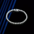 thumbnail image 4 of S925 Sterling Silver With Moissanite Tennis Bracelet For Men & Women, Birthday Gifts, Wedding, Anniversary, Engagement Jewelry, 4 of 8