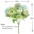 thumbnail image 7 of KIRIFLY 126” Artificial Silk Green Peony Wedding Bouquet (2 Count), 7 of 7