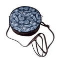 thumbnail image 4 of Lsque Tropical Leaves Pattern Shoulder Bag – Microfiber Leather Crossbody with Detachable Strap & Handle Ring, Waterproof & Durable, Elegant Everyday Carry, 4 of 5