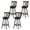 Dark Brown 29", variant on Costway 29” Swivel Bar Stool Set of 2 with Rubber Wood Frame, Hollowed Backrest, Footrest