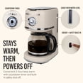thumbnail image 6 of Nostalgia Retro Coffee Maker, 10-Cup One Button Brewing Classic Coffee Machine with Reusable Filter, Cream, 6 of 9
