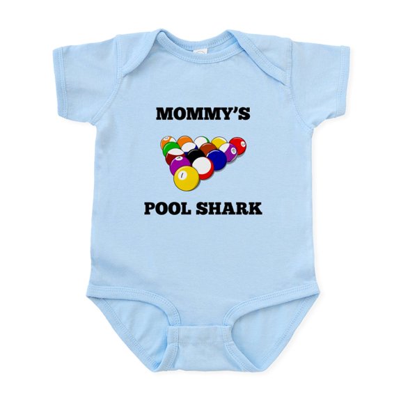 CafePress - Mommys Pool Shark Body Suit - Baby Light Bodysuit, Size Newborn - 24 Months