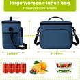 thumbnail image 3 of TRANSLINK Insulated Lunch Box for Women Men Reusable Leakproof Cooler Lunchbox for Work Picnic Travel(10.5L), 3 of 7