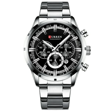 CURREN CURREN 8355 Luxury Classic Business Quartz Men Watch 3ATM Waterproof Large Case Big Dial Luminous Wrist Watch Cal