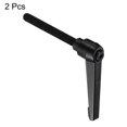thumbnail image 2 of Uxcell Handles Adjustable Clamping Lever Push Button Ratchet Male Threaded Stud 2 Pack M8 x 70mm Black, 2 of 6