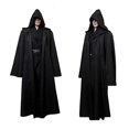 thumbnail image 2 of Capa con capucha medieval de Halloween para adultos, capa larga de vampiro de la muerte, disfraz de diablo, poncho, túnica de hechicero, disfraz de mago, disfraz de cosplay gótico para carnaval, 2 of 5