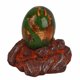 thumbnail image 1 of Huevo de dragón de lava con base de exhibición, adornos de huevo de dragón de resina de cristal para decoración de escritorio, 1 of 7