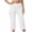 White, variant on FAHXNVB High Waisted Yoga Cpari Pants for Women with Pockets Summer Stretchy Workout Athletic Trousers Lightweight Running Pants