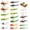 20pcs Fly Fishing Poppers, variant on Fly Fishing Poppers Fly Fishing Dry Flies Topwater Fishing Lures Bass Popper Flies Bugs Lures Panfish Bait Fly Trout Bobber Flies Kit for Bass Trout Panfish Bluegill Salmon