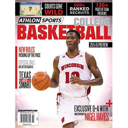 Athlon CTBL-018006 2015-16 Sports College Basketball Preview Magazine - Wisconsin Badgers