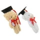 thumbnail image 5 of KAKOWELY 2 mini osos de graduación, osos de flores de graduación, peluche de animal de graduación con gorra, oso de graduación de secundaria para fiestas de graduación., 5 of 5