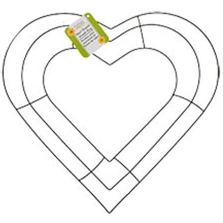 Florаl Gаrden Hеart-Shаped Mеtаl Wrеath Ring, 12(Limited Edition.)