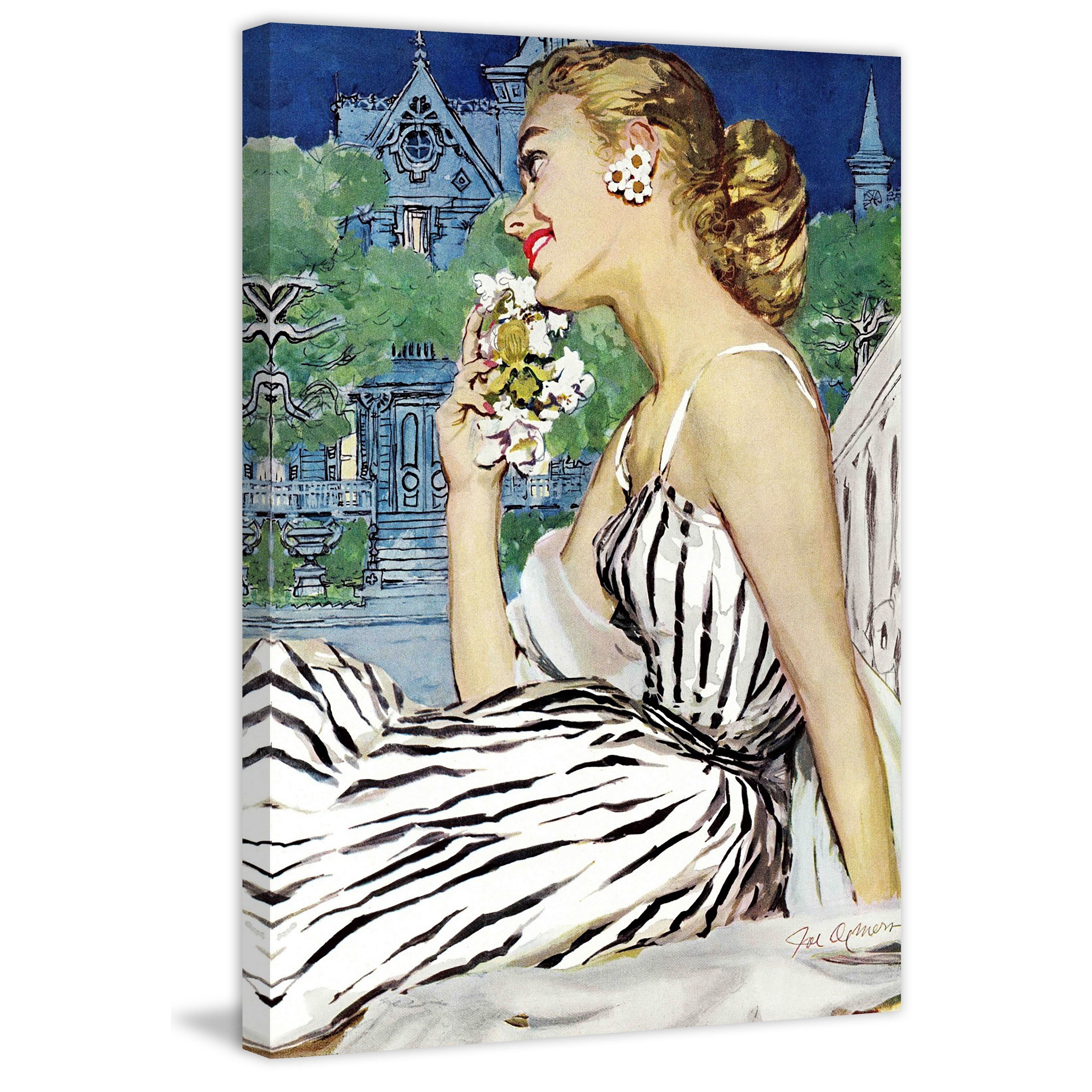 "Walk to the Dance" Painting Print on Wrapped Canvas