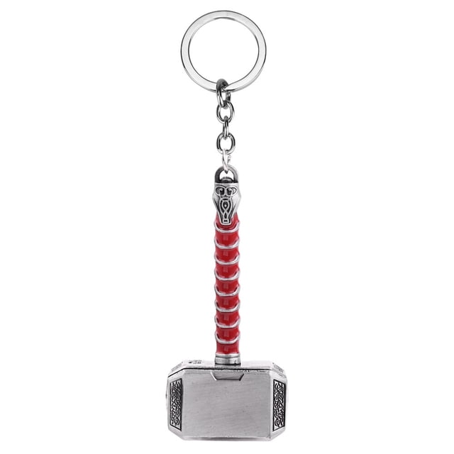 LLavero de martillo de Thor de Marvel, colgante de abrebotellas de Metal Mjolnir, accesorios de moda de Odin, mitología nórdica, arma, regalos qiuyongming unisex