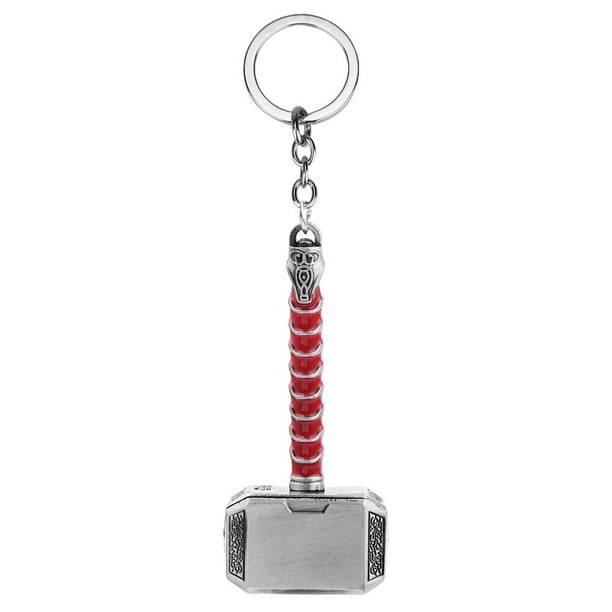 LLavero de martillo de Thor de Marvel, colgante de abrebotellas de Metal Mjolnir, accesorios de moda de Odin, mitología nórdica, arma, regalos Fivean unisex
