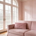 thumbnail image 4 of JWH Ultra Soft Grid Pattern Rectangle Velvet Throw Pillow Covers for Sofa Cuch Bedding Decor 14 x 24inch Rose Pink, 4 of 11
