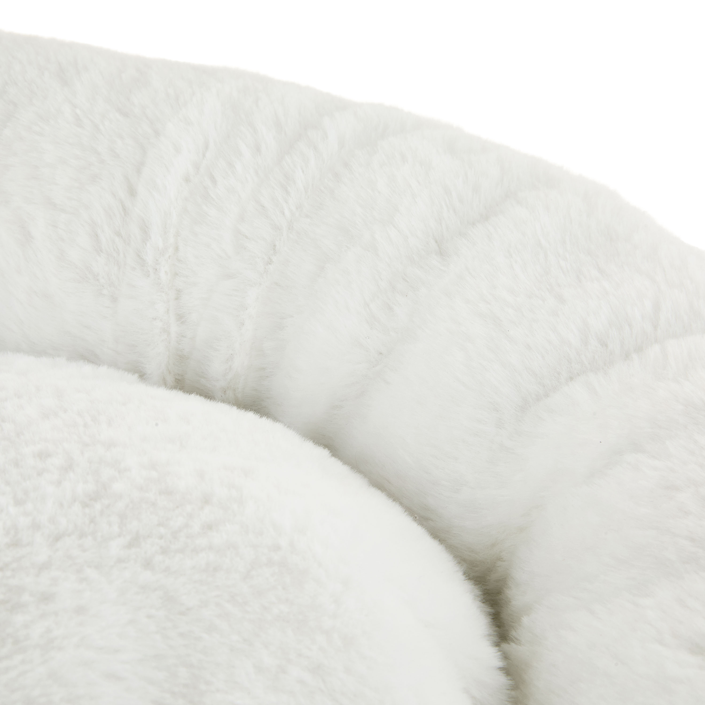 Vibrant Life Medium Orthopedic Bolster Dog Bed, White, 25" x 35"