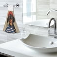 thumbnail image 5 of Yayeee Kitchen Hanging Hand Towels Set of 2 with Loop Bathroom Absorbent Tie Towel, Dog Artist, 5 of 7