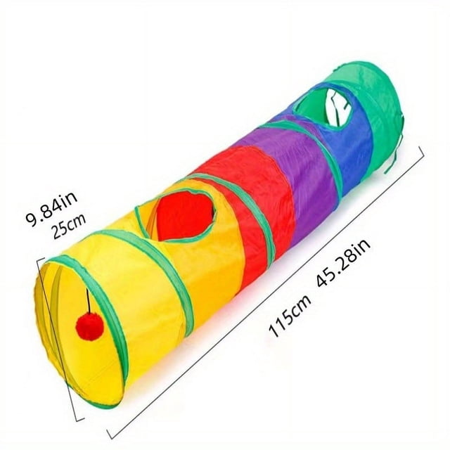 Foldable Cat Tunnel: An Interactive Toy That Will Keep Your Kitten Entertained for Hours!