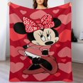 thumbnail image 1 of Manta de dibujos animados de Minnie Mouse, súper suave, acogedora y cálida manta de felpa para niños y niñas, mantas de franela ligeras y difusas para sofá, cama, viajes, regalos de camping, 40 x 30, 1 of 8
