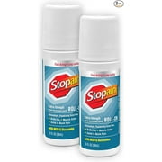 Stopain Pain Relief Roll On Gel 3oz (2 Pack) USA Made, Max Strength Fast Acting with MSM, Glucosamine, Menthol for Arthritis, Lower Back, Knee, Neck, HSA FSA Approved Topical Analgesic Products