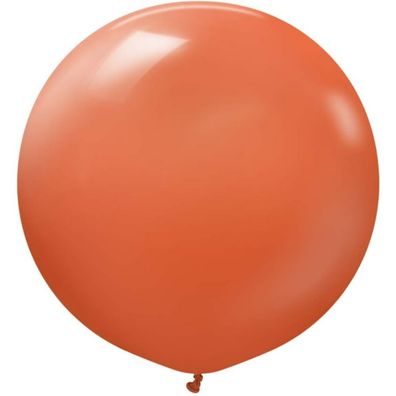 36 inch Kalisan Retro Rust Orange Latex Balloons (2 Pack) - Party Supplies Decorations