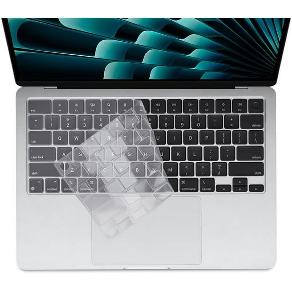 PINHEN 2 Pack Keyboard Cover Skin for 2024-2022 MacBook Air 13.6 inch 15.3 inch M3 M2 Chip A2681 A2941 U.S Enter TPU Protector for MacBook Air 13'' 15'' M3 M2 2024 2023 2022 Accessory