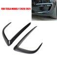 thumbnail image 1 of Carbon Fiber Front Bumper Lip Diffuser Splitter for Tesla Model Y 2020 - 2021 -, 1 of 4