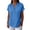 Blue, variant on Womens Eyelet Tops Rolled Short Sleeve V Neck Summer Tunic T-shirts Loose Fit Trendy Solid Casual Tshirts (XL, Light Blue)