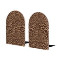 thumbnail image 2 of Picia Leopard Printed Pattern Wood Bookends for Shelves,Non-slip Bookends, Heavy Duty Wooden Bookend Support,1 Pair, 2 of 8