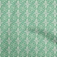 thumbnail image 1 of oneOone Cotton Cambric Green Fabric Asian Block Sewing Material Print Fabric By The Yard 56 Inch Wide, 1 of 4