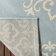 thumbnail image 5 of SAFAVIEH Beach House Lynette Medallion Indoor/Outdoor Area Rug, Cream/Aqua, 3' x 5', 5 of 6