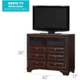 thumbnail image 3 of Glory Furniture LaVita 6 Drawer TV Stand in Cappuccino, 3 of 8
