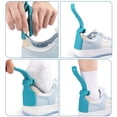 thumbnail image 3 of Deslizador de calcetines portátil, calzador de mango corto, ayuda para levantar zapatos, fácil de poner y quitar, calzador de plástico, 1 Uds., 3 of 5