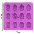 thumbnail image 3 of Moocorvic 12 Cavity Easter Eggs Silicone Mold Egg Shaped Easter Decorations Easter Party Supplies, 3 of 5