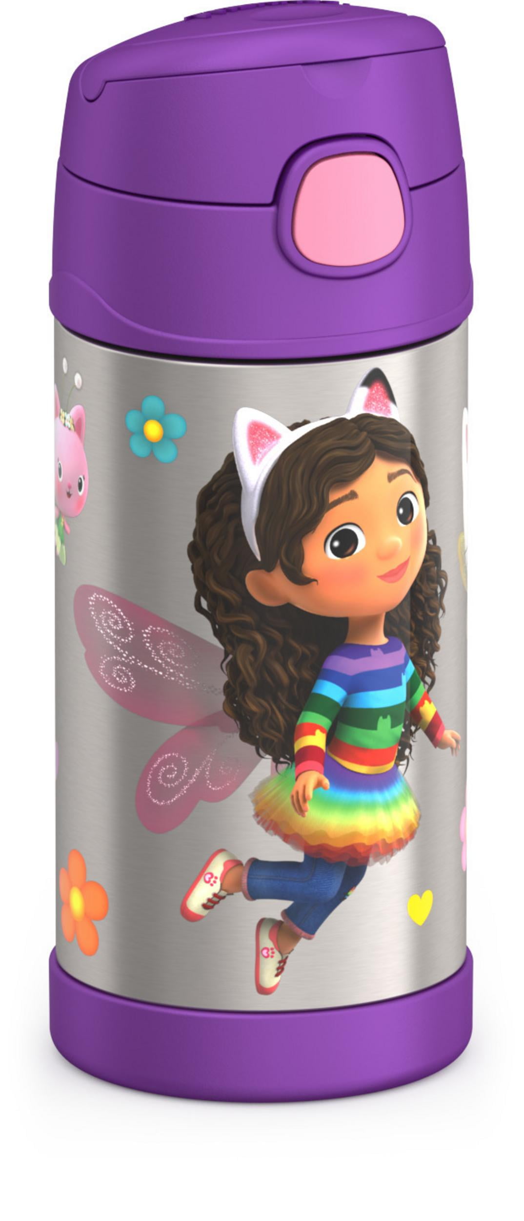 THERMOS FUNTAINER 12 Ounce Stainless Steel Vacuum Insulated Kids Straw  Bottle, Violet & FUNTAINER 12 Ounce Stainless Steel Vacuum Insulated Kids  Straw Bottle, Pink Glitter - Yahoo Shopping