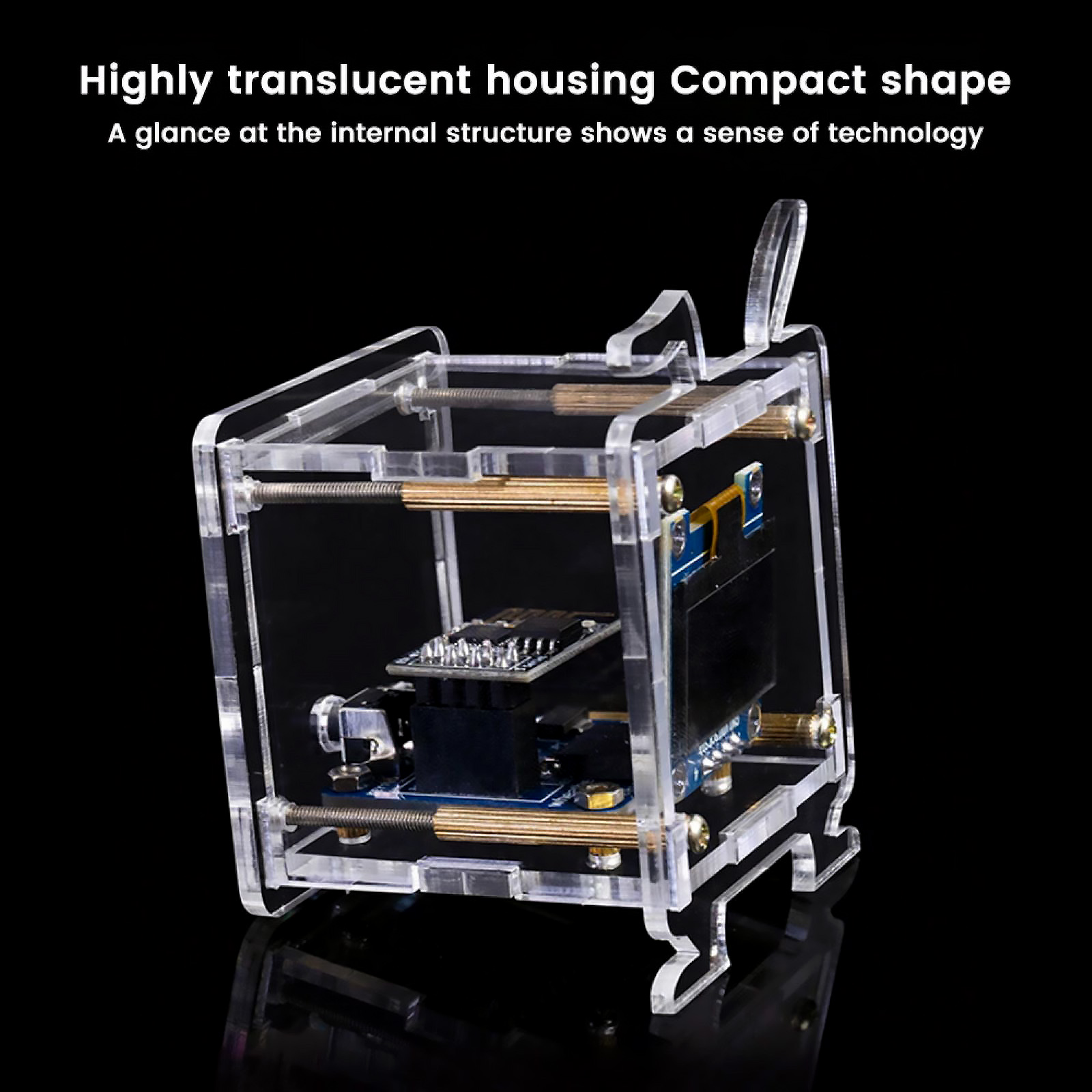 GUYUTING Smart Clock DIY Kit with WiFi ESP8266 Auto Time HD Display Temperature Humidity Weather Date Fun Electronics