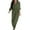 Army Green, variant on Lilgiuy Women's Spring And Autumn V-Neck Solid Color Long Sleeve Pocket Belt Button Cargo Jumpsuit Army Green 10(XL) for 2022
