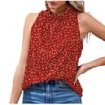 thumbnail image 1 of Camiseta sin mangas estampada a la moda para mujer, blusa, Tops informales Pompotops  lopia1000283, 1 of 5