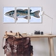 thumbnail image 2 of Stupell Marine Bass Fisherman Sea Life Animals & Insects Painting White Framed Art Print Wall Art, Set of 3, 2 of 8