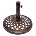 thumbnail image 3 of Cast Iron Umbrella Base - 17.7 Inch Diameter by Trademark Innovations (Bronze), 3 of 3